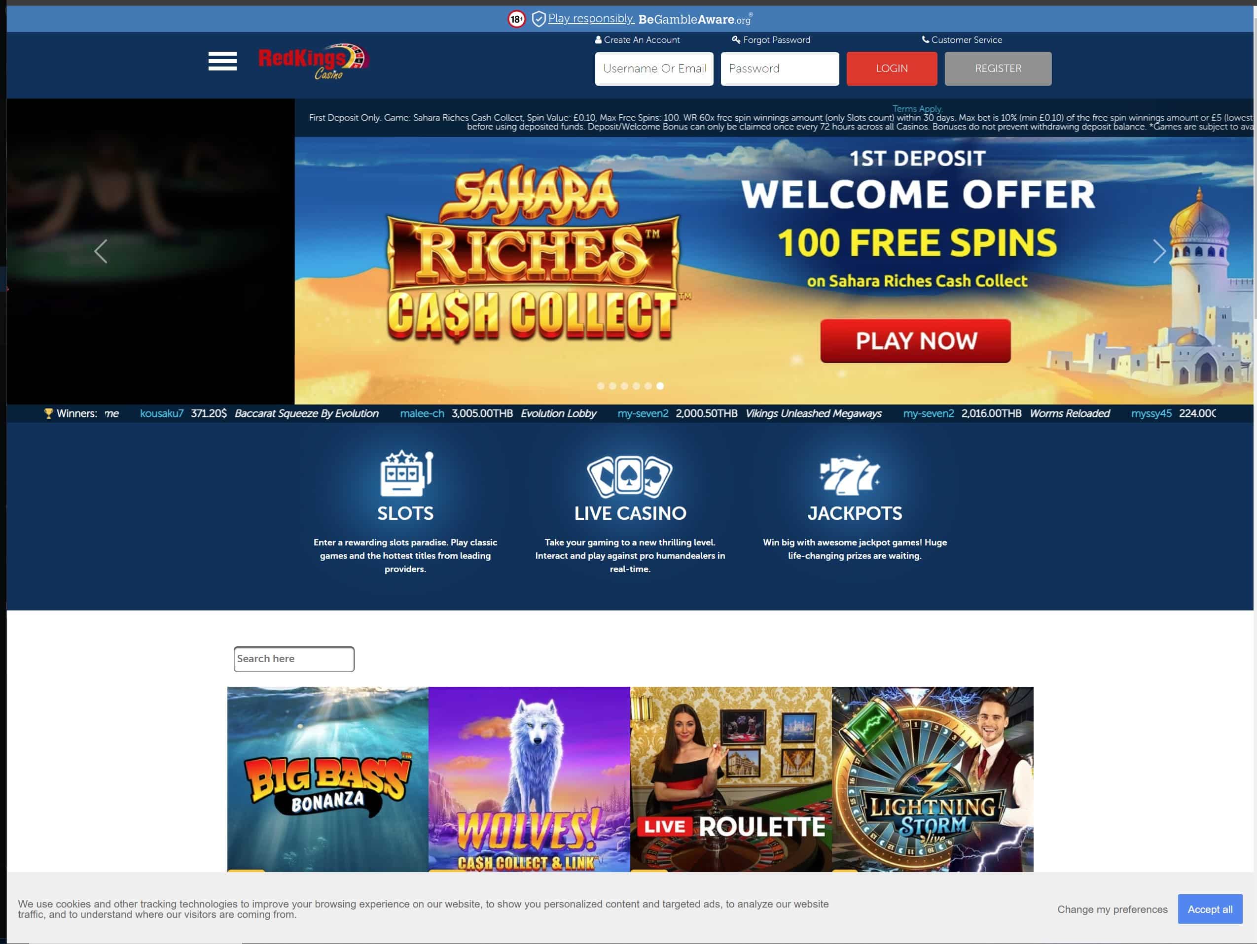 CasinoRedKings screenshot